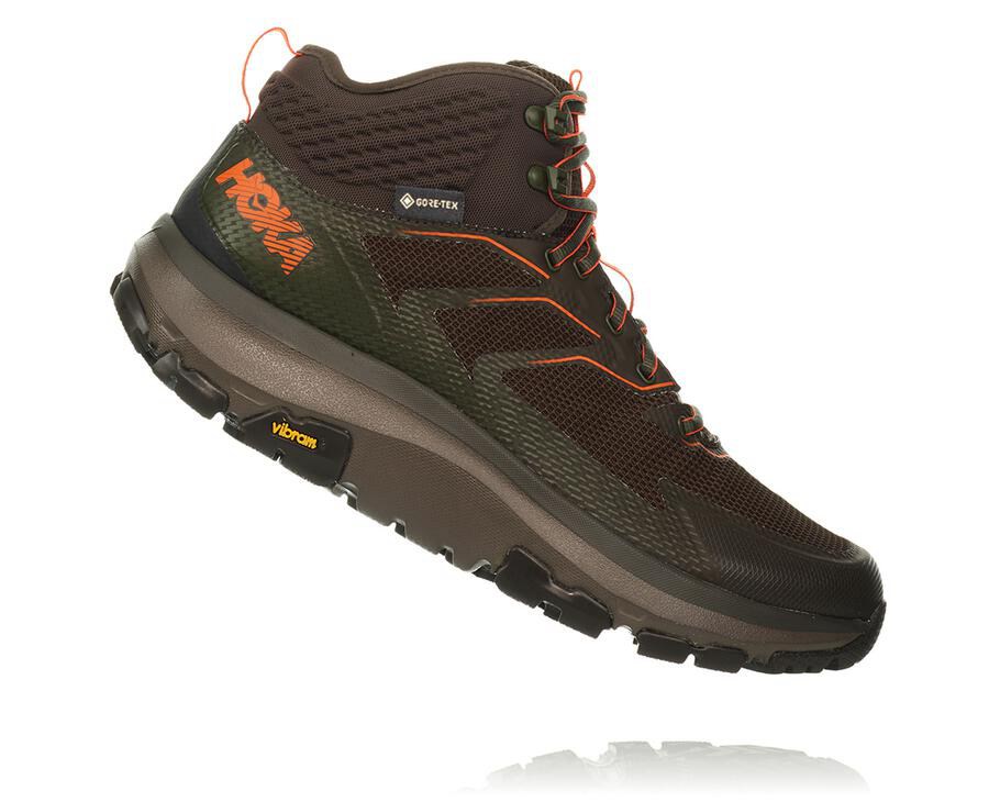 Hiking Boots Mens - Hoka One One Toa GORE-TEX - Brown - NZFAUJL-83